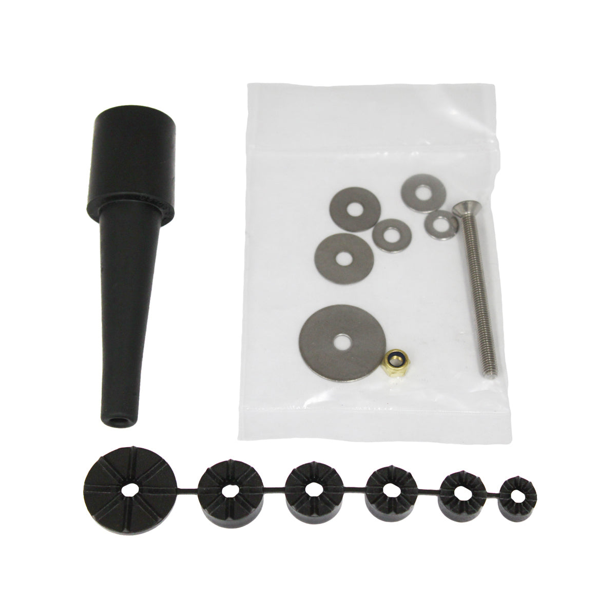 RAM® Fork Stem Mount Hardware Pack with Rubber Expansion Plug by Speedzone Performance LLC