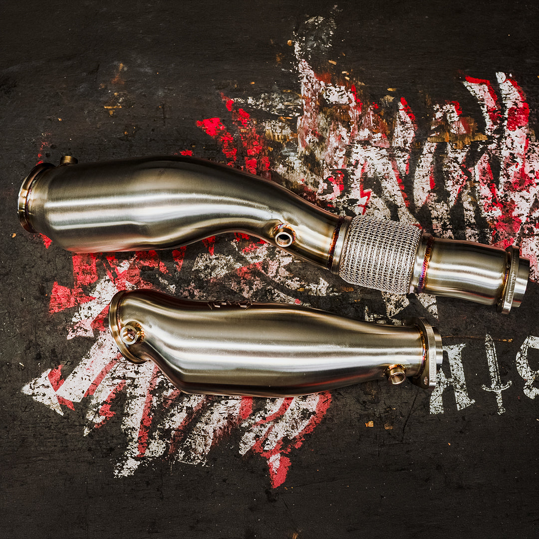 Rvng (G80,G82, G87) G8X/S58 HydroFlow 5” Race Downpipes by Rvng RaceWorks