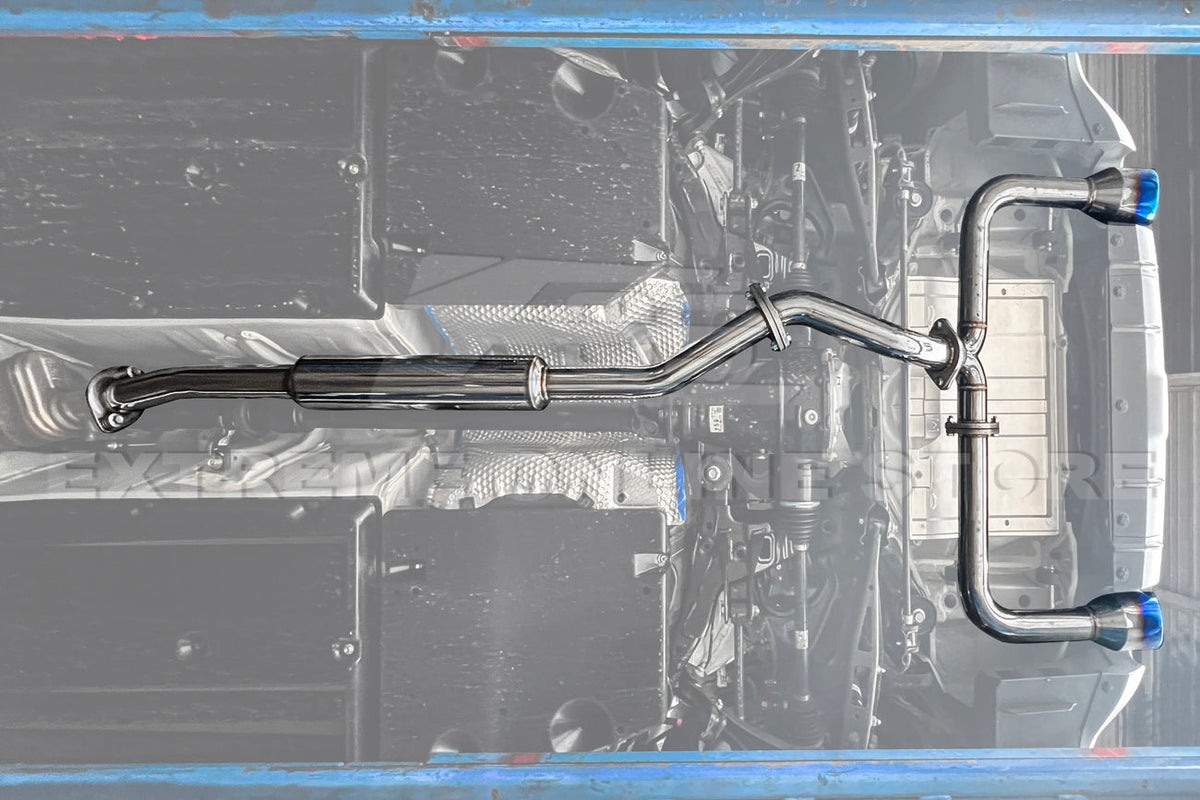 2022-Present Toyota GR86 Subaru BRZ Cat Back Dual Burnt Tips Exhaust Kit