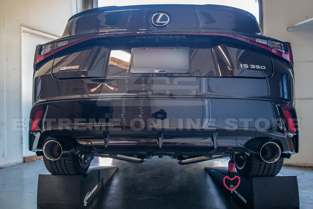2021-Present Lexus IS300 IS350 Muffler Delete Axle Back Dual Tips Exhaust Pair