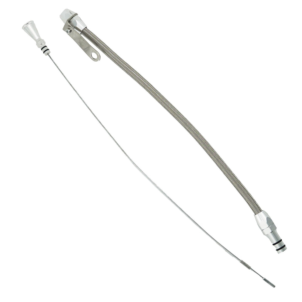 Billet Aluminum JZ Engine Steel Braided Oil Dipstick 1JZ 2JZ Lexus GS SC 300 US