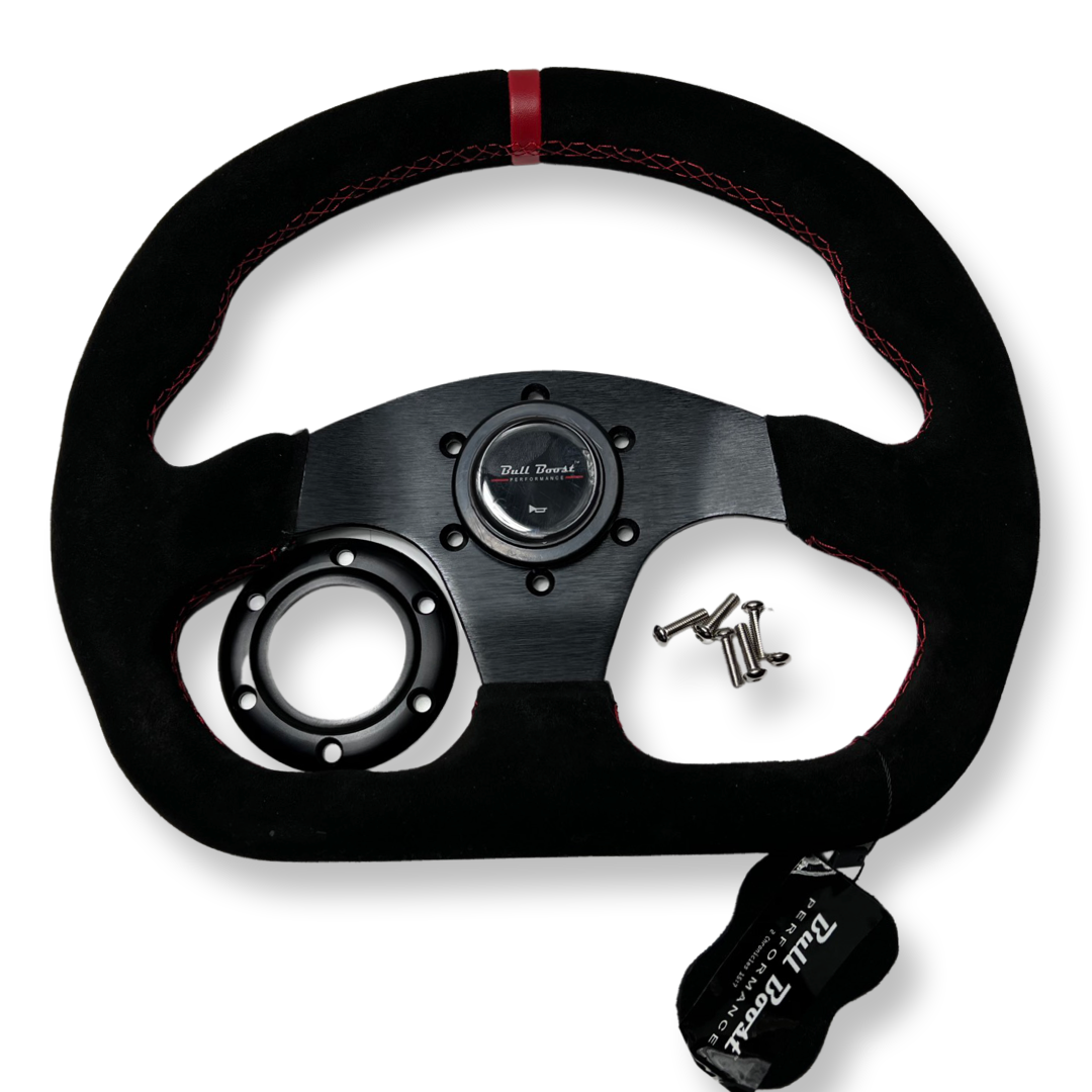Suede Steering Wheel + Short Hub Adapter Kit For BRZ FRS tC xB xD