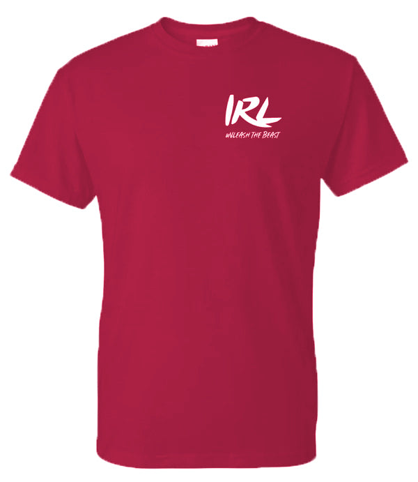 IRL HEATHER RED T SHIRT