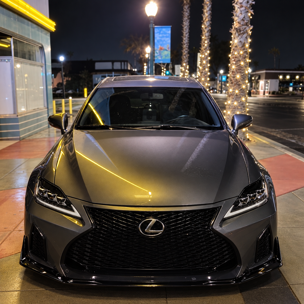 Gloss Black CTM Front Splitter Lip for Lexus IS300 IS350
