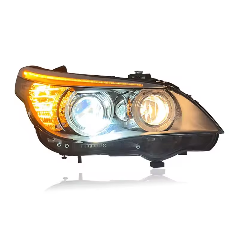 Led Headlights for BMW 5 Series E60 E61 Sequential DRL Projector Headlamp
