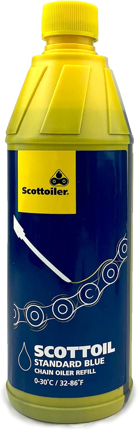 Scottoil Traditional Blue Chain Oil Refills for All Scottoiler Chain Oilers (8.4FL.oz.US Bottle)… by Speedzone Performance