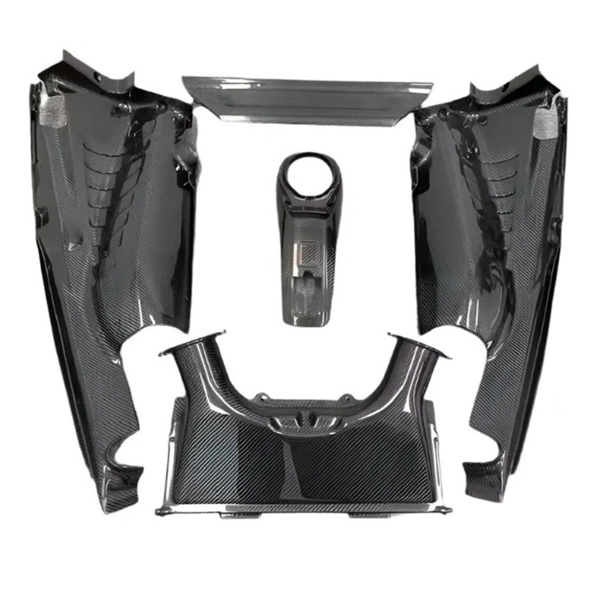 Dry Carbon Fiber Engine Bay Cover Set for Ferrari 488