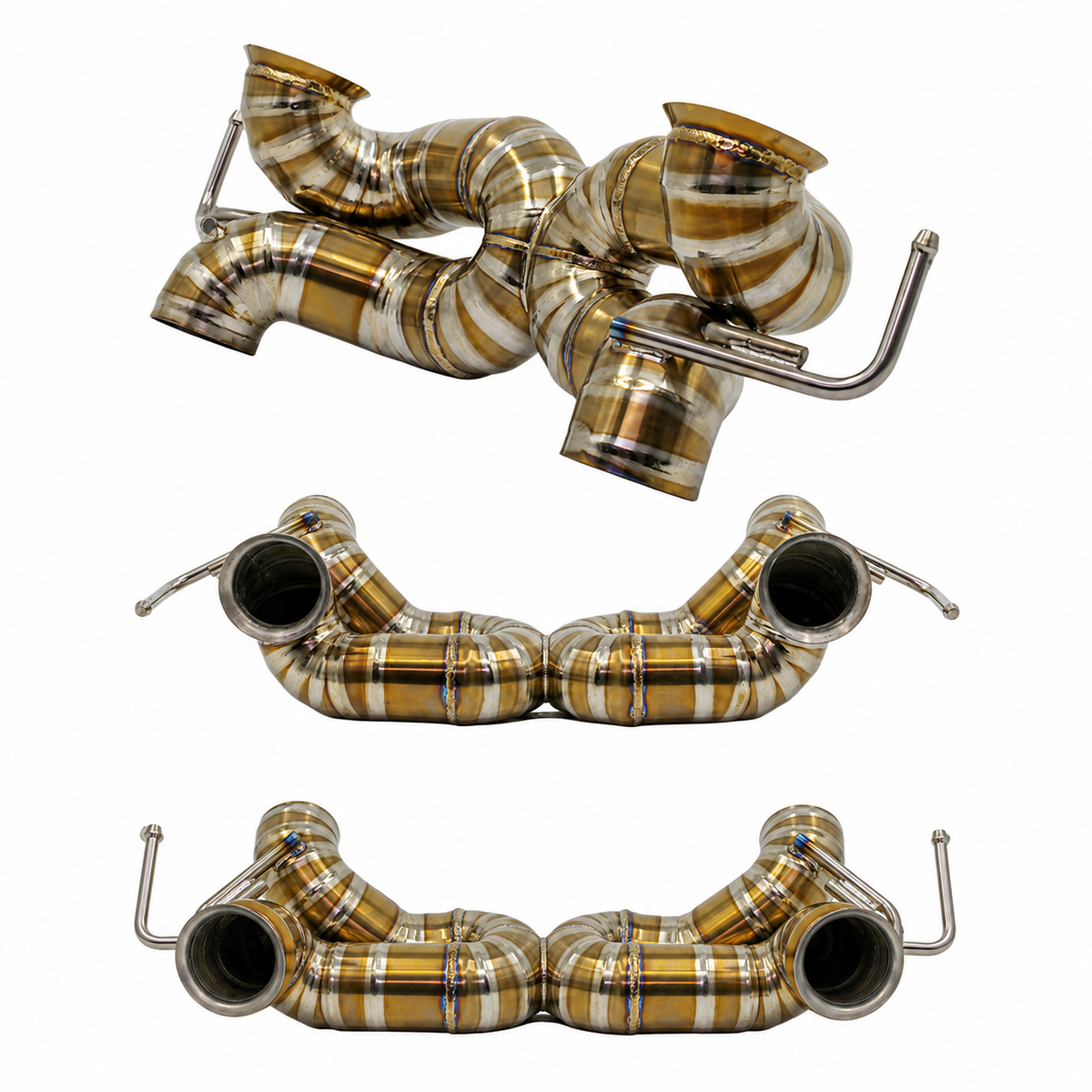 Titanium Catback Exhaust System with Downpipes for Ferrari SF90 3.9L V8