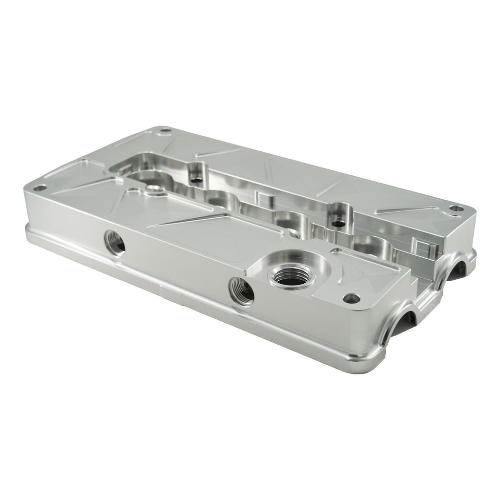 Billet B Series Vented Valve Cover Baffle B16 B18 AN10 For Honda Acura DOHC Vtec