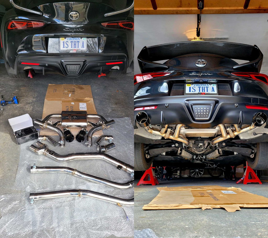 B58 Supra Full Valved Exhaust - 2020+ Toyota Supra MKV A90 A91 3.0L | Palenon Performance