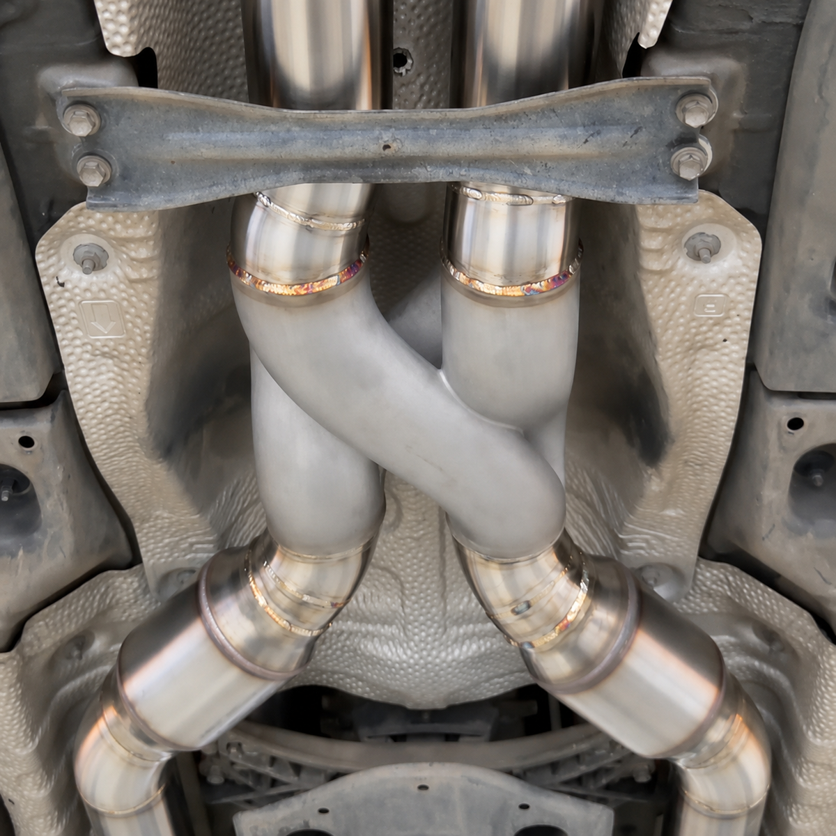 304 Stainless Steel Exhaust Z Pipe X Pipe 2.5 2.75 3 3.15 Inch for BMW