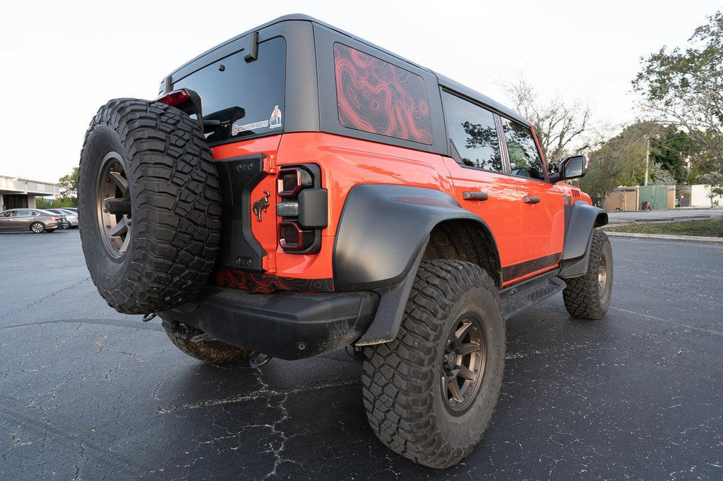 Topo Hardtop Side Window Overlays - 2021+ Bronco 4 Door