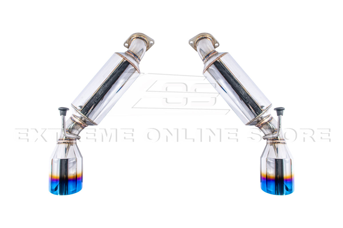 2008-2013 Infiniti G37 Coupe Muffler Axle Back Burnt Tips Exhaust