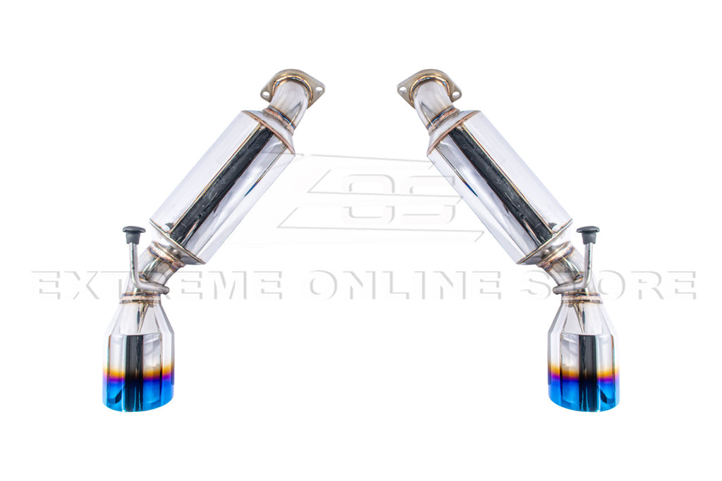 2009-2021 Nissan 370Z Muffler Axle Back Burnt Tips Exhaust