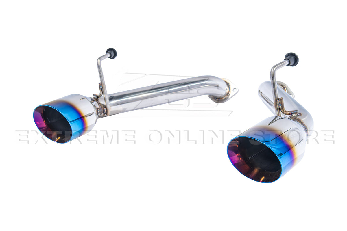 2014-2016 Infiniti Q60 Muffler Delete Axle Back Burnt Tips Exhaust