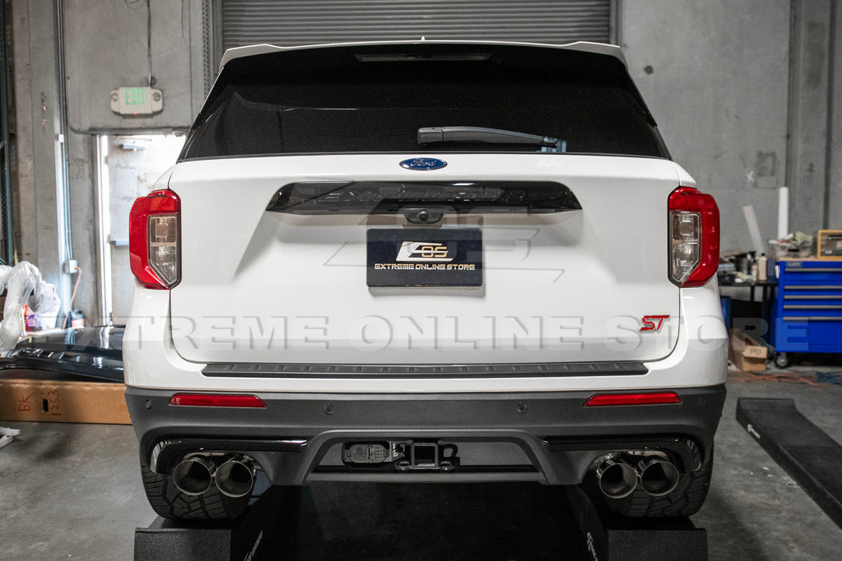 2020-Present Explorer Aviator V6 Muffler Delete Black Tip Axle Back Exhaust