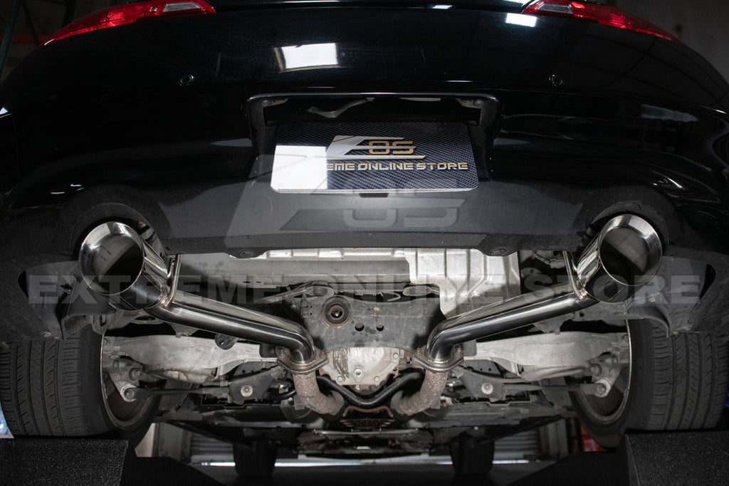 2014-2016 Infiniti Q60 Muffler Delete Axle Back Dual Tips Exhaust