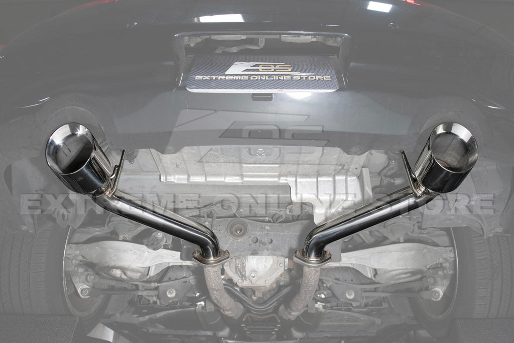 2014-2016 Infiniti Q60 Muffler Delete Axle Back Dual Tips Exhaust