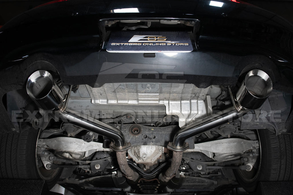2014-2016 Infiniti Q60 Muffler Delete Axle Back Dual Tips Exhaust