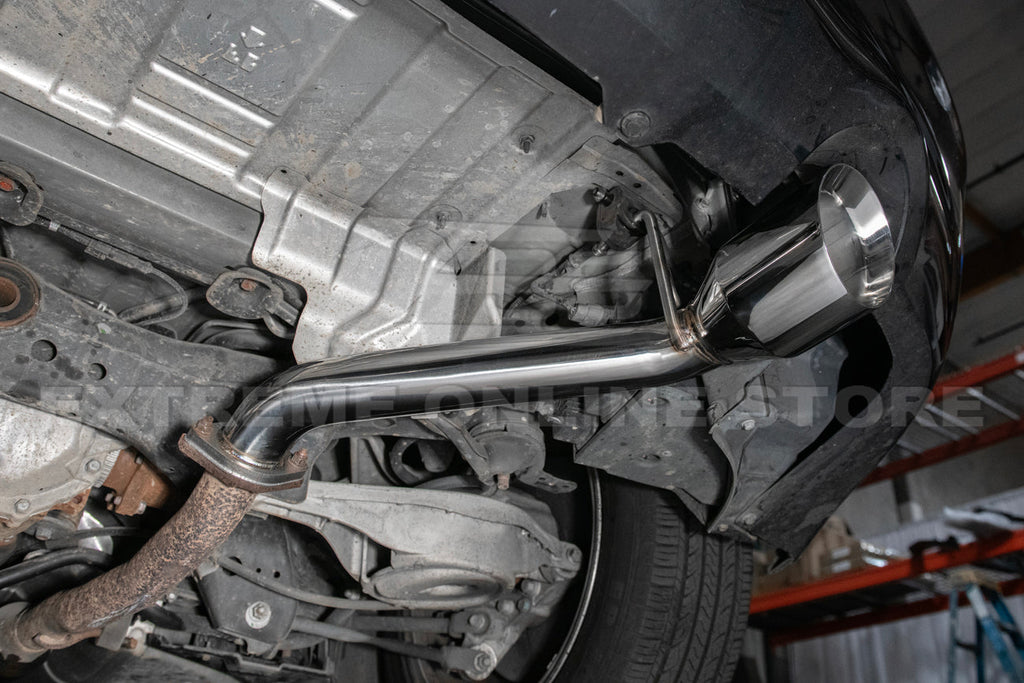 2014-2016 Infiniti Q60 Muffler Delete Axle Back Dual Tips Exhaust