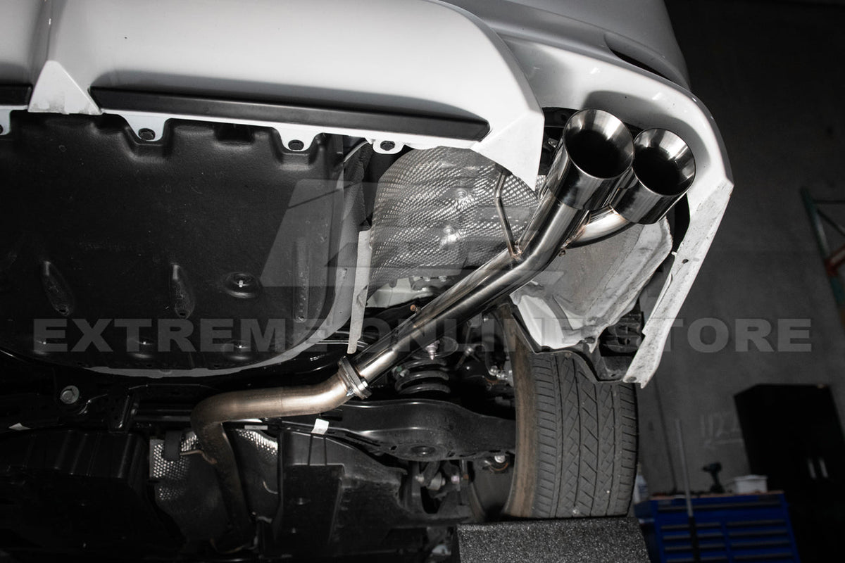 2018-2024 Toyota Camry SE Muffler Delete Single Exit Axle Back Burnt Tips Exhaust