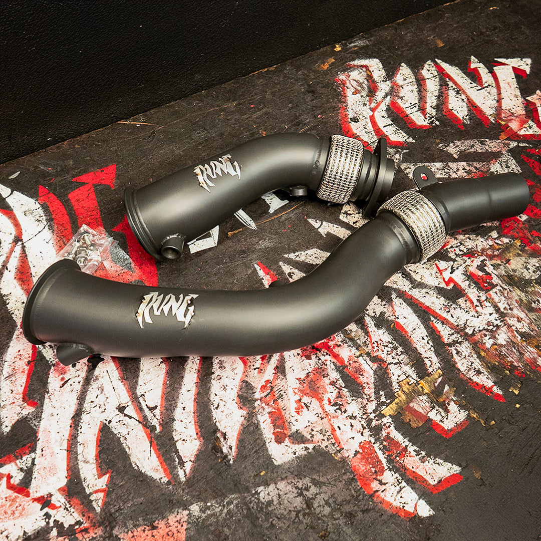 Rvng (F80/F82/F87) S55 3.5' XL Flow Series Race Downpipes by Rvng RaceWorks