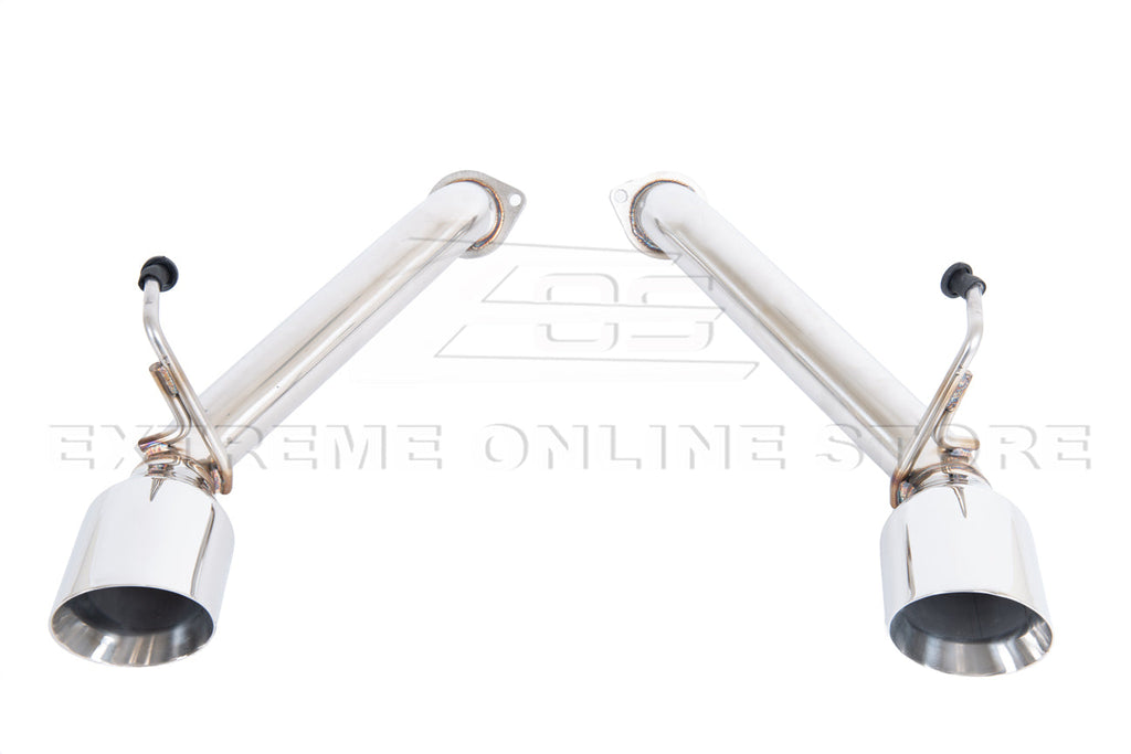 2014-2016 Infiniti Q60 Muffler Delete Axle Back Dual Tips Exhaust