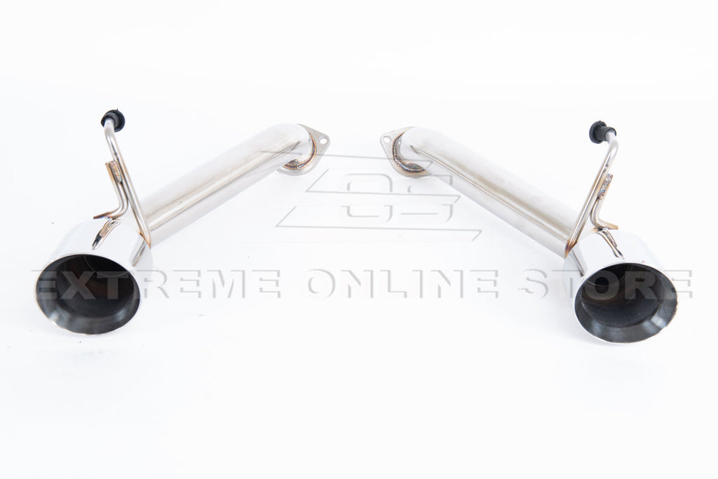 2014-2016 Infiniti Q60 Muffler Delete Axle Back Dual Tips Exhaust