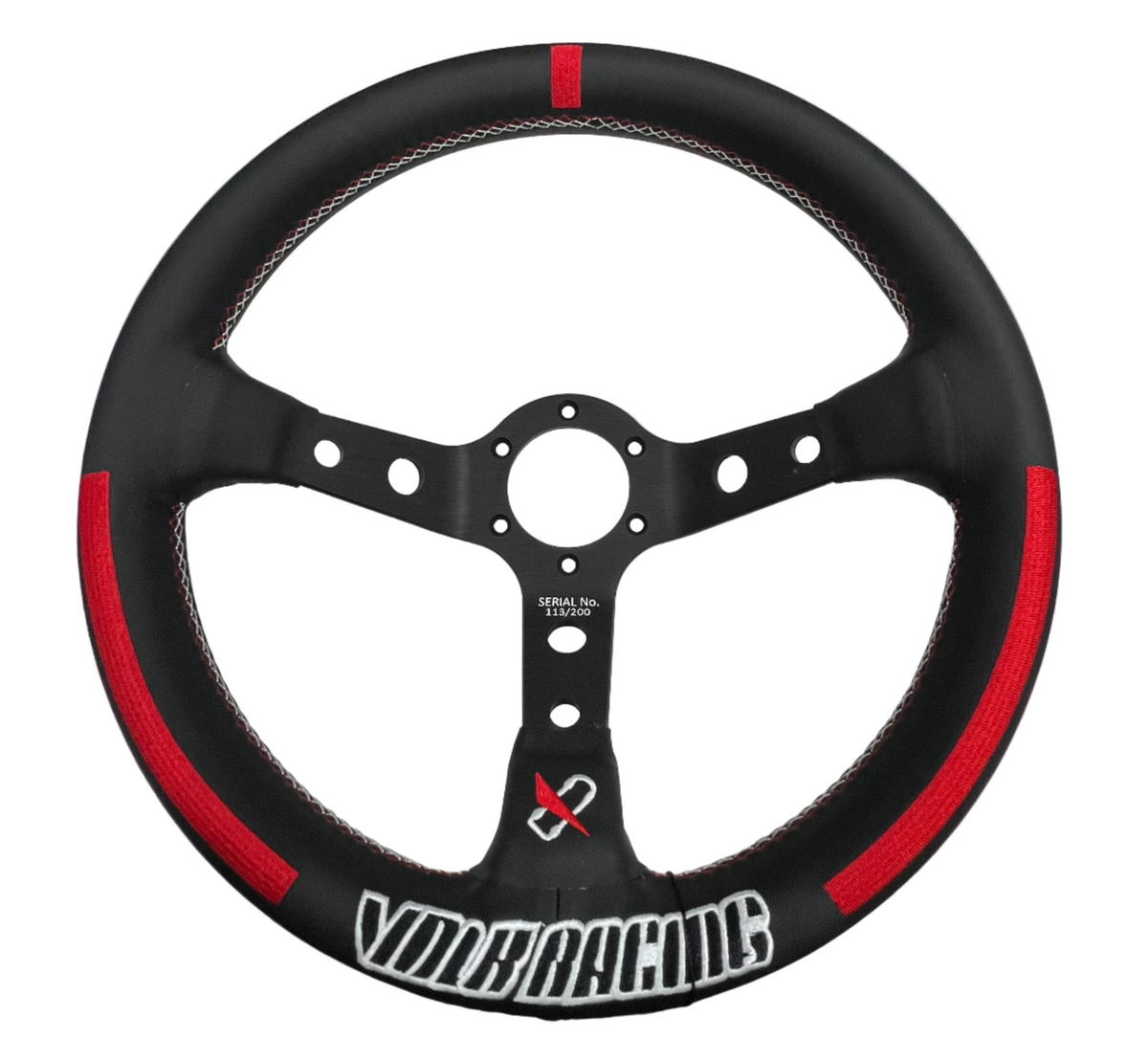 2nd Option Racing Rays Style Steering Wheel – Blue or Red Stitch