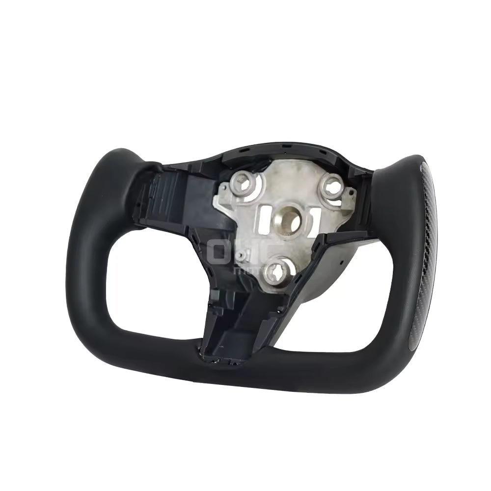Heated Carbon Fiber Yoke Steering Wheel for Tesla Model 3 & Model Y