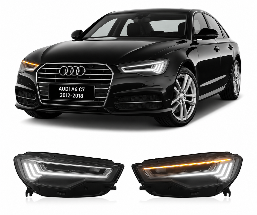 Matrix LED Headlights for Audi A6 C7 2012-2018 by Vekto