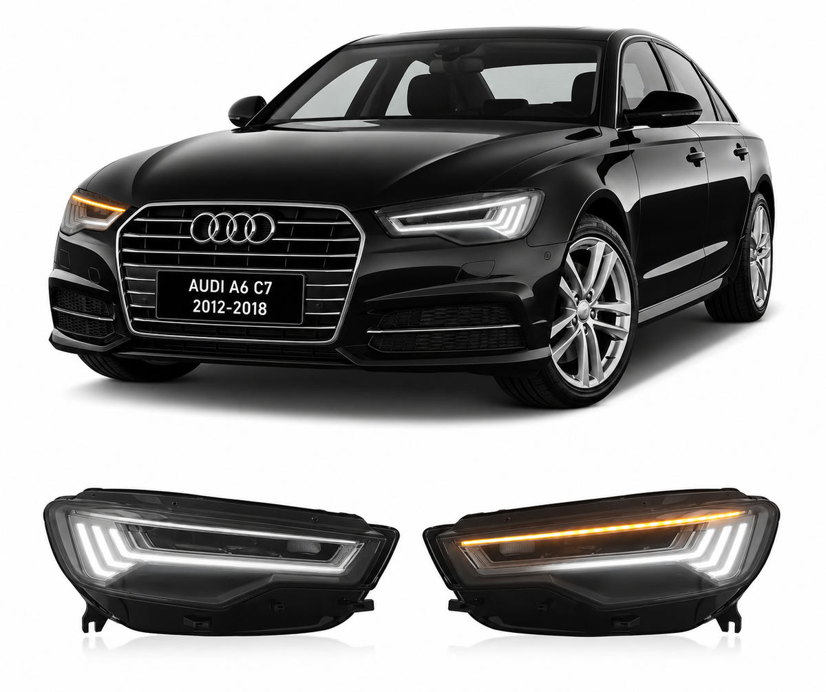 Matrix LED Headlights for Audi A6 C7 2012-2018 by Vekto