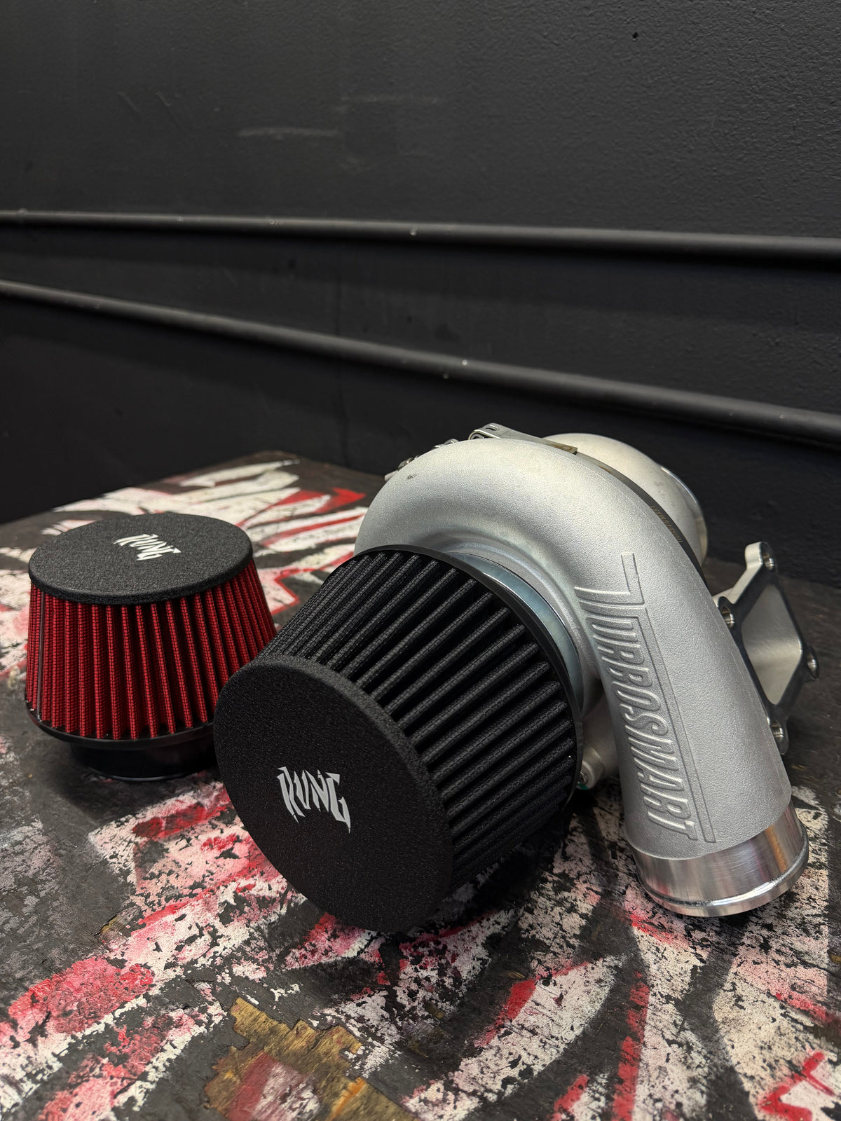 Rvng “Stubby” CFRAME/HUNTSMEN Turbo Air Filter by Rvng RaceWorks