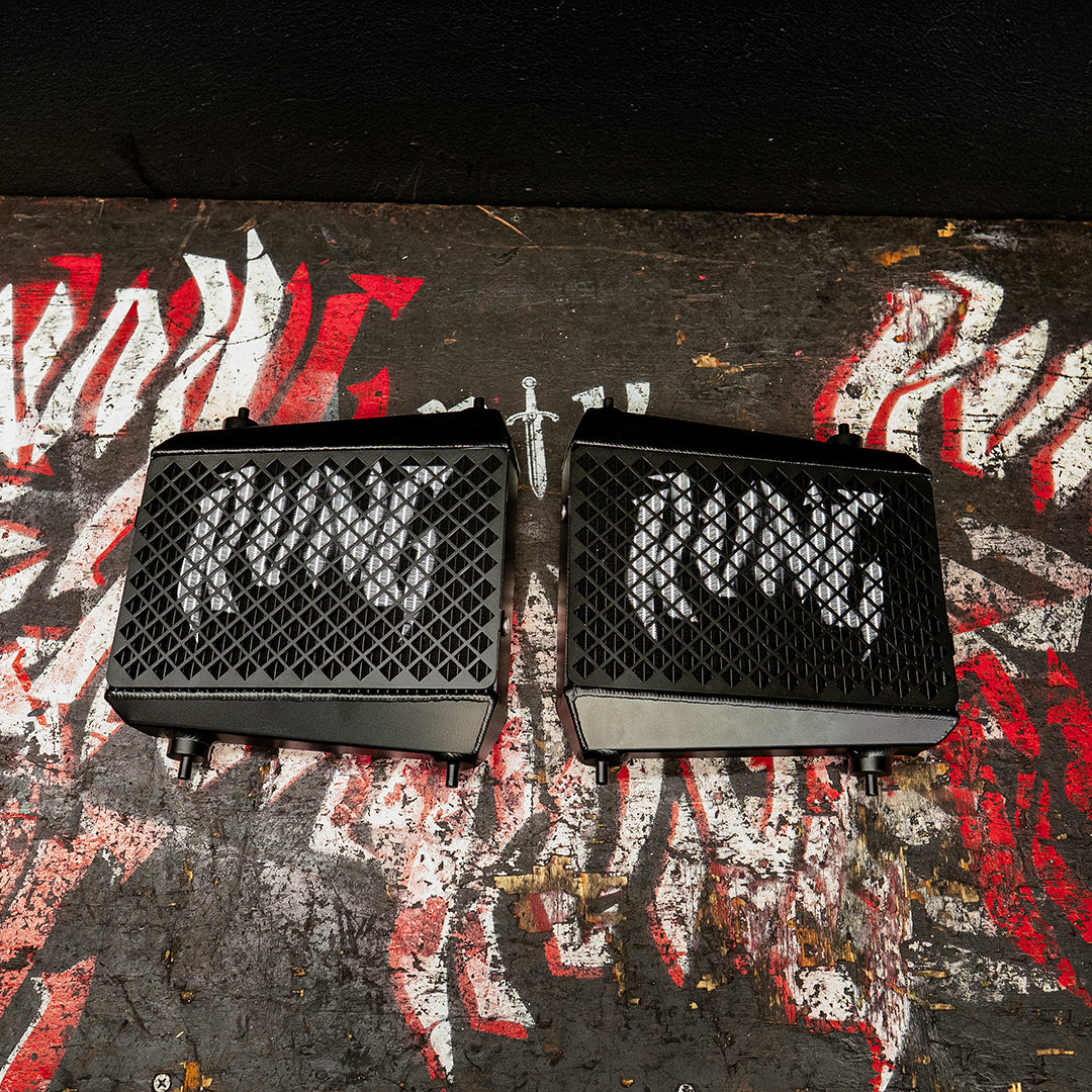 Rvng (G80,G82,G87) S58 Auxilary Coolers w/ Built in Rock Guard by Rvng RaceWorks