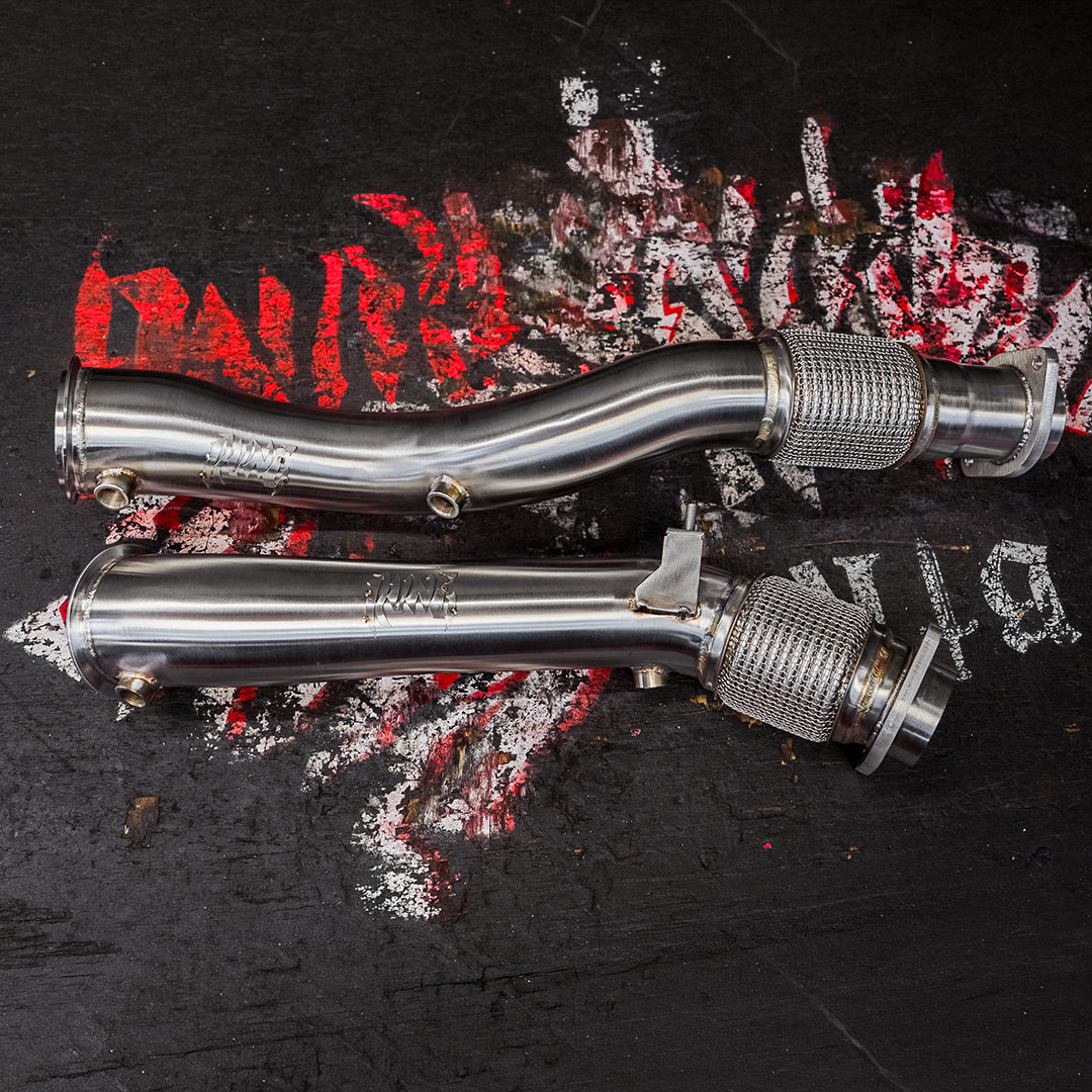 RVNG X3M/X4M S58 Race Downpipes by Rvng RaceWorks