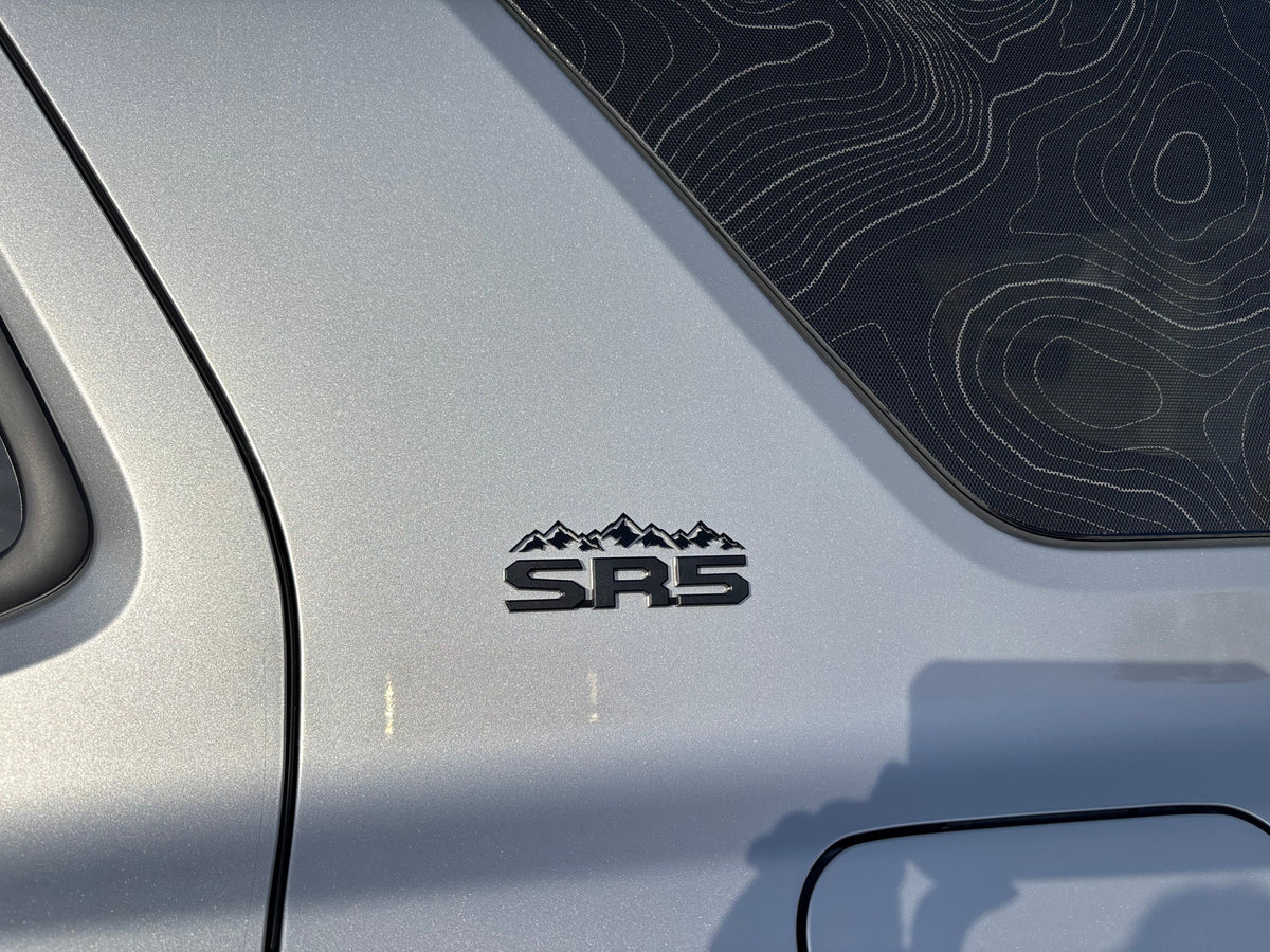 Topographic Rear Window Map Overlays V3 (Perforated) - 2025+ 4Runner