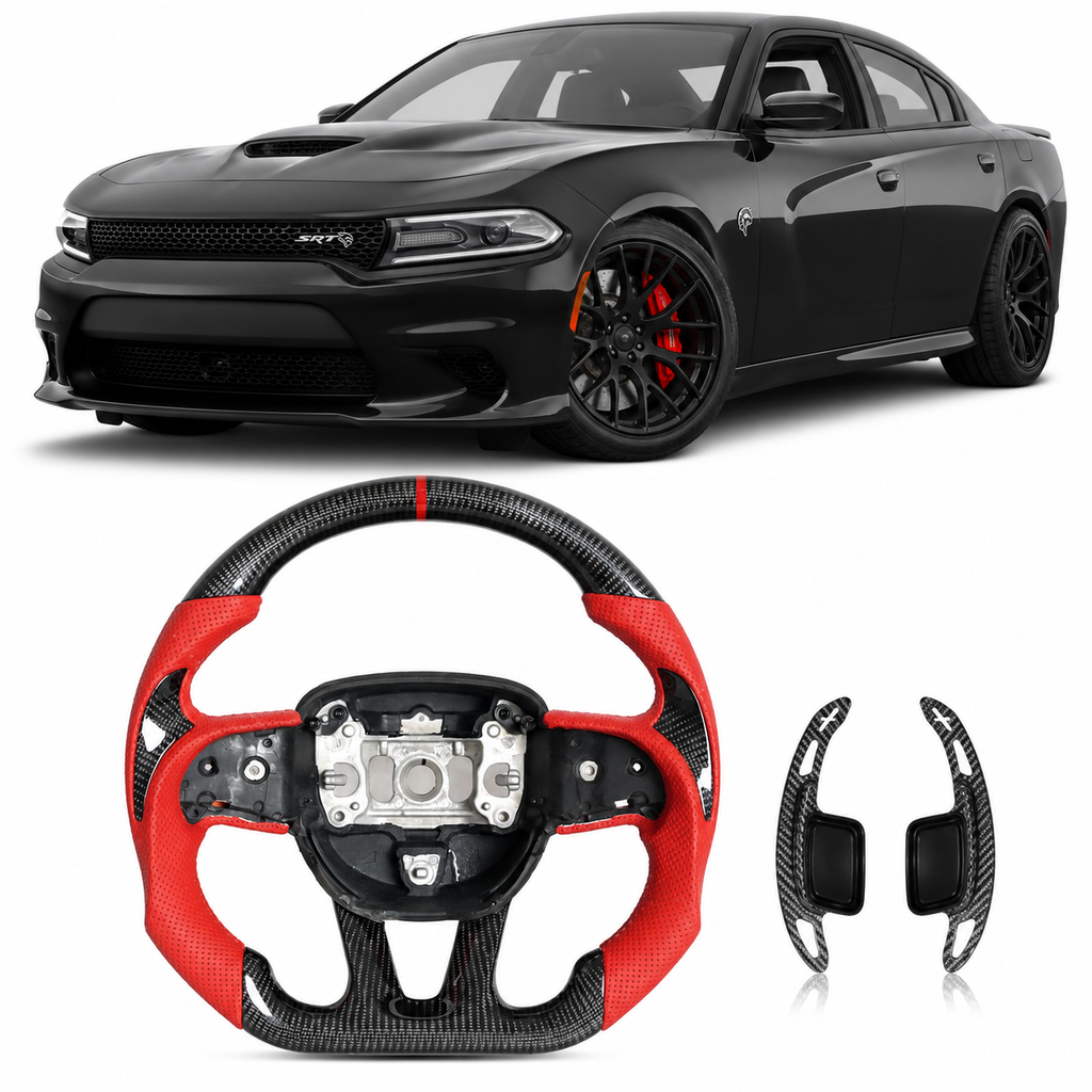 Carbon Fiber Steering Wheel for Dodge Challenger/Charger 2015+