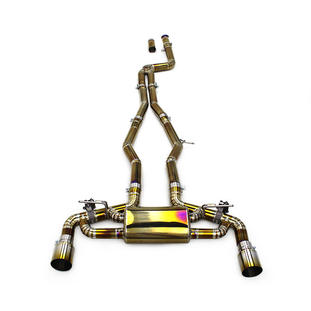 Titanium Valved Catback Exhaust System for Toyota Supra A90 A91 3.0T by Bull Boost Performance