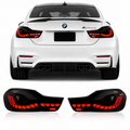 OLED GTS Style Taillights for BMW 4 Series F32 F82 2012-2018 Red Smoked