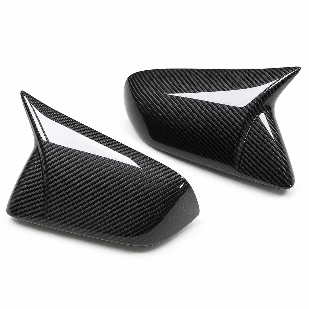 M Style Carbon Fiber Mirror Caps for Ford Mustang