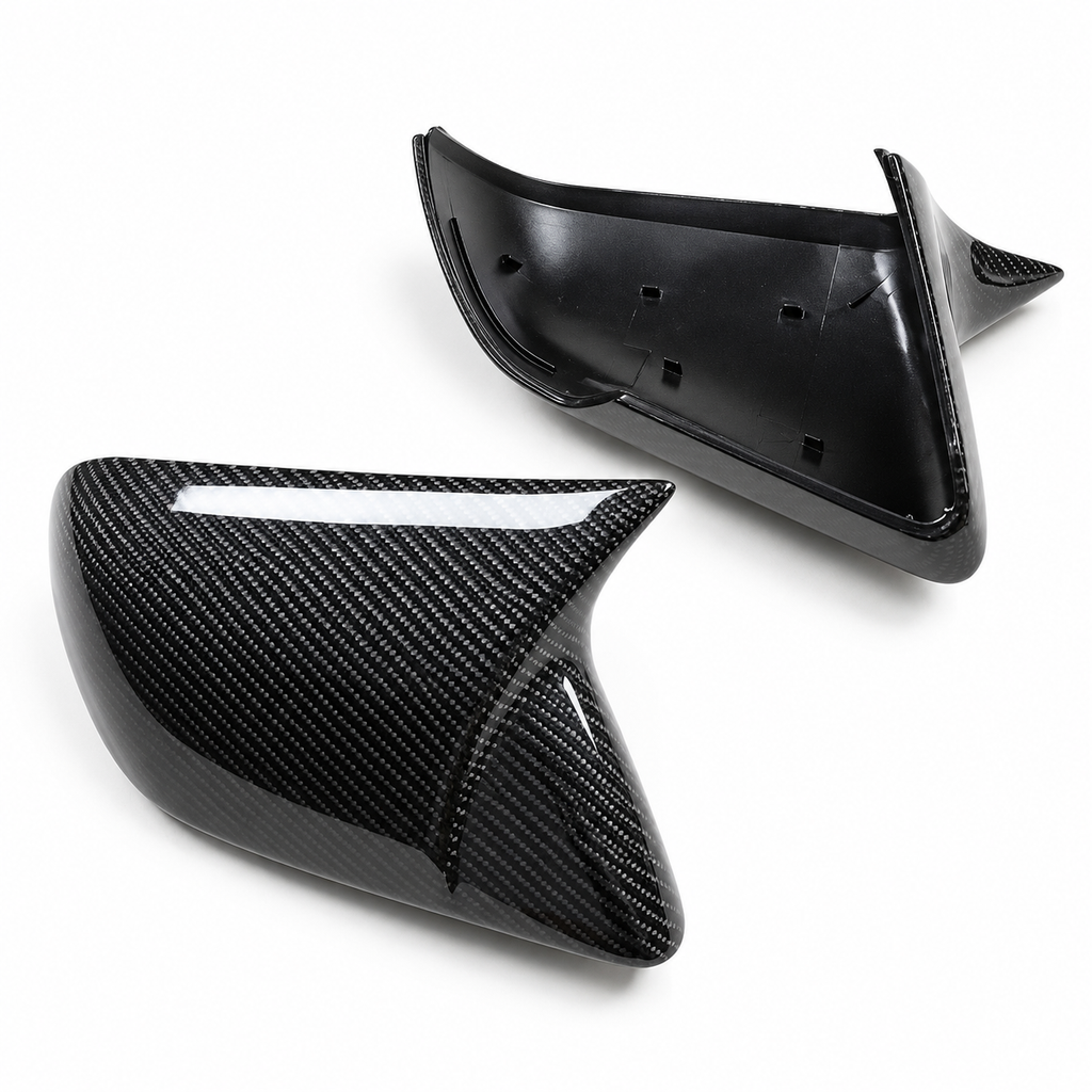 M Style Carbon Fiber Mirror Caps for Ford Mustang