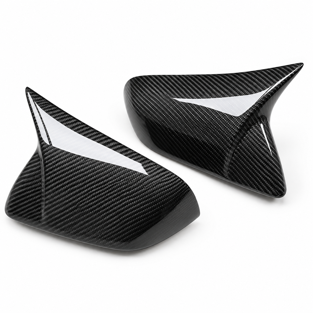 M Style Carbon Fiber Mirror Caps for Ford Mustang