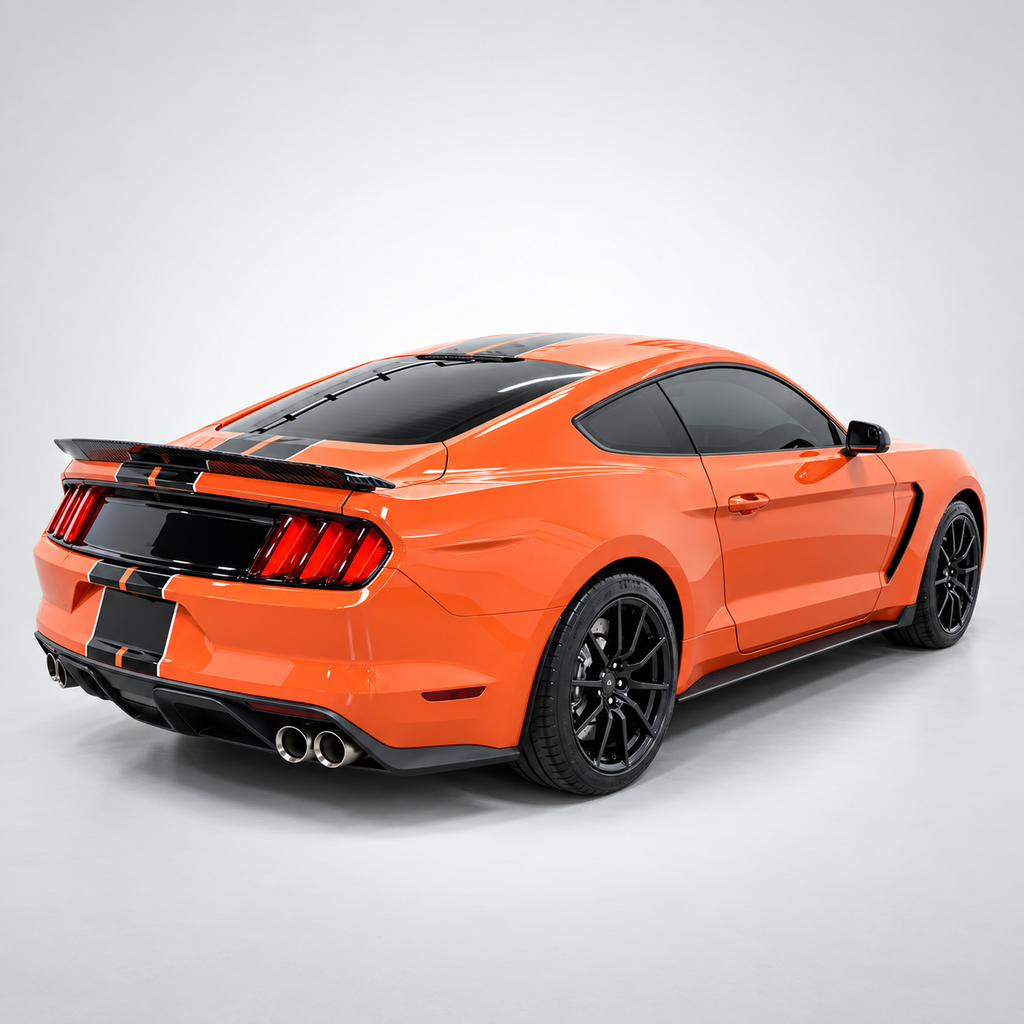 GT Style Carbon Fiber Trunk Spoiler for Ford Mustang
