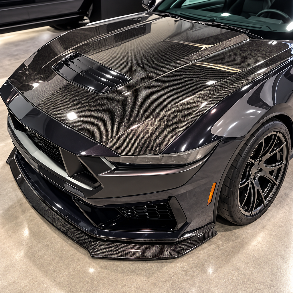 Dry Carbon Fiber Front Lip for Ford Mustang Dark Horse