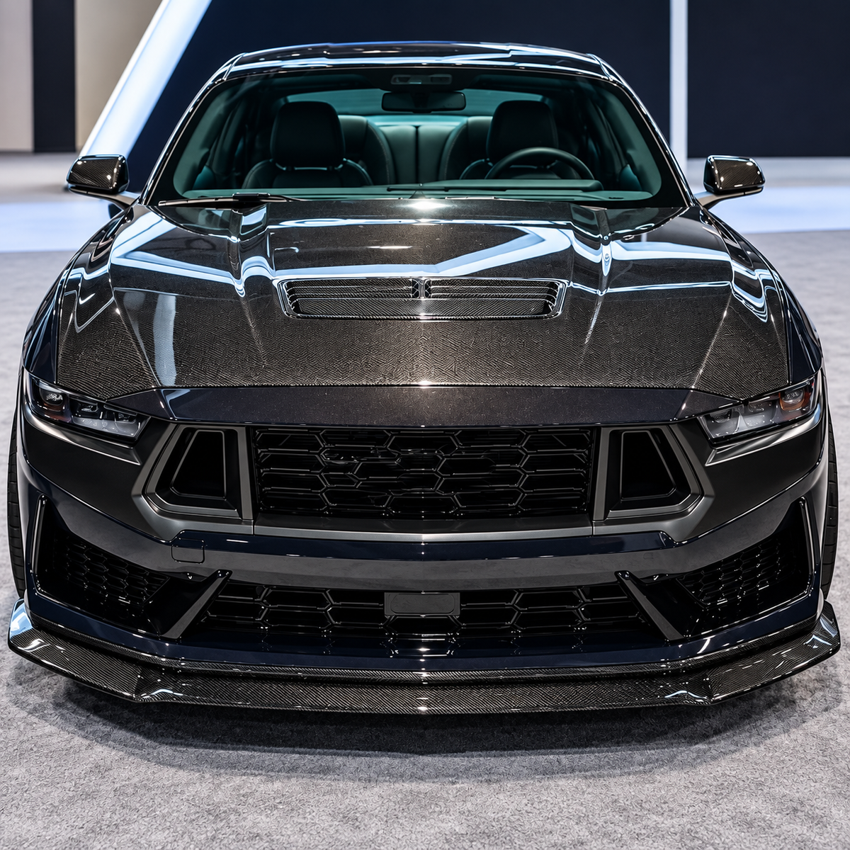Dry Carbon Fiber Front Lip for Ford Mustang Dark Horse
