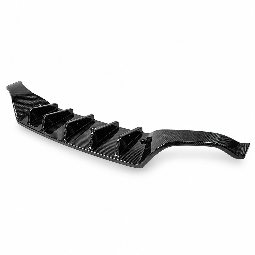 Carbon Fiber CT Style Rear Diffuser With Rear Canards for Lexus RC F