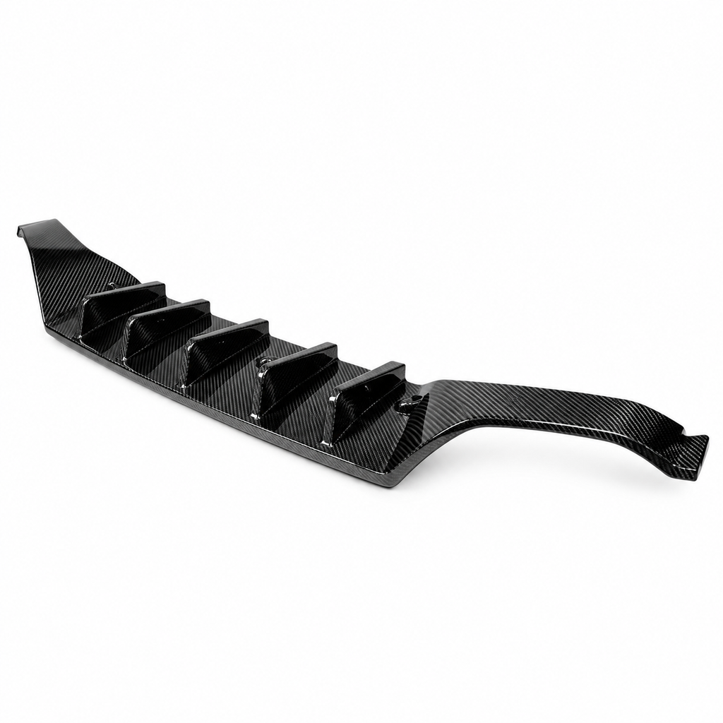 Carbon Fiber CT Style Rear Diffuser With Rear Canards for Lexus RC F