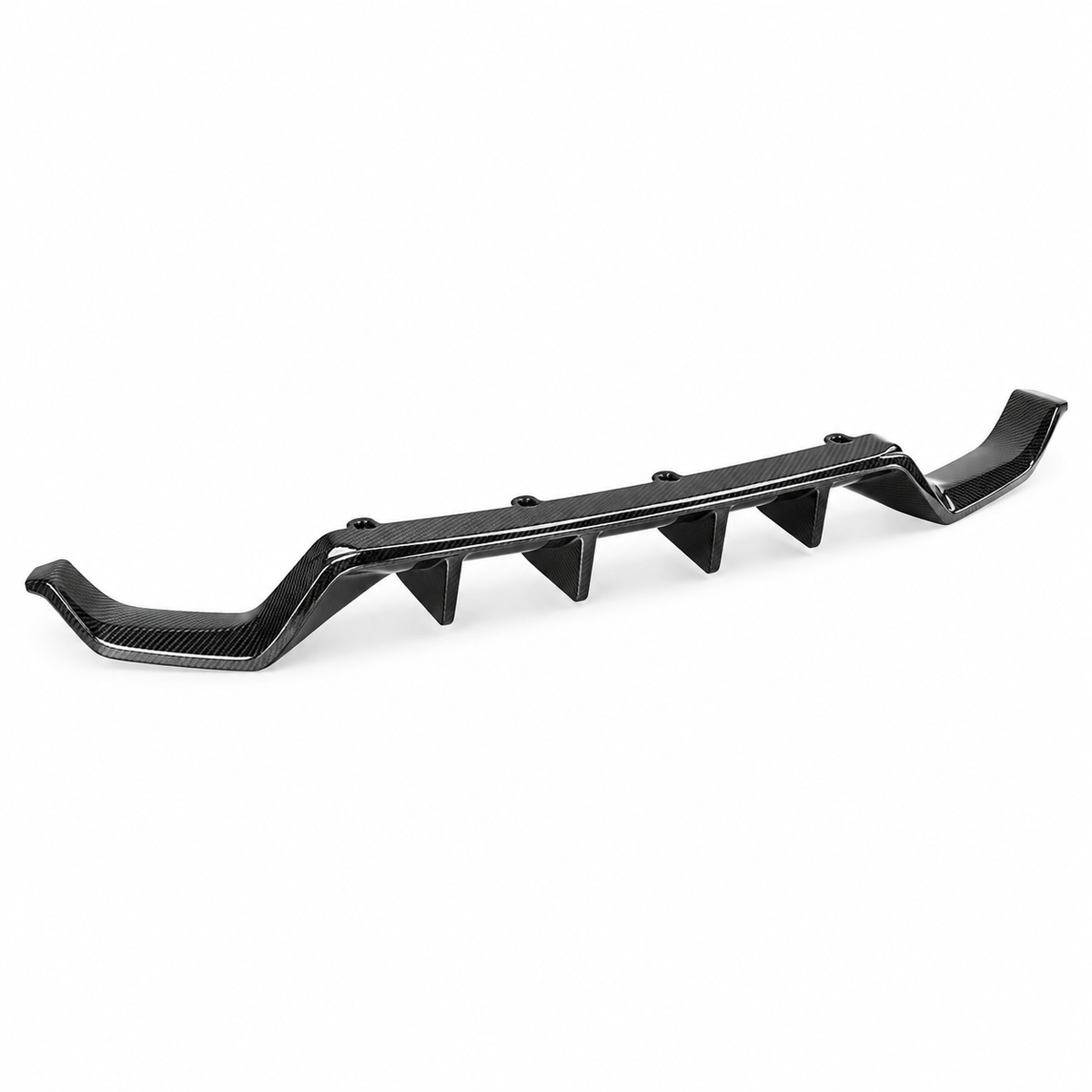 Carbon Fiber CT Style Rear Diffuser With Rear Canards for Lexus RC F