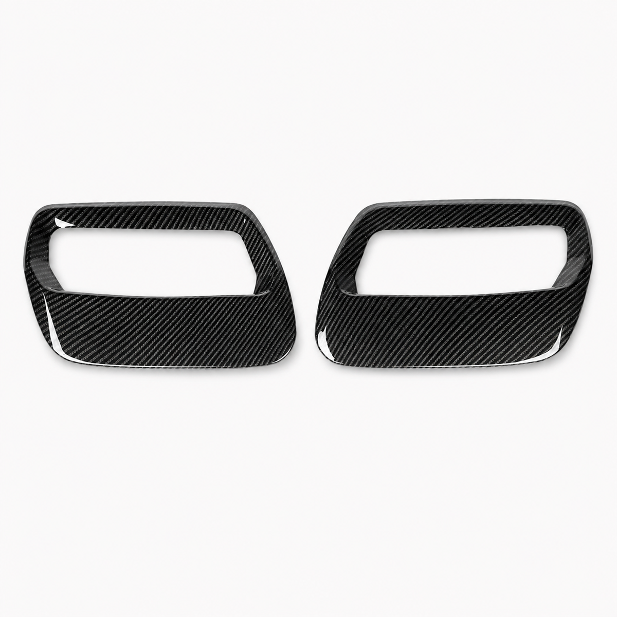 Dry Carbon Fiber Front Hood Air Vent Trim Cover for Ford Mustang