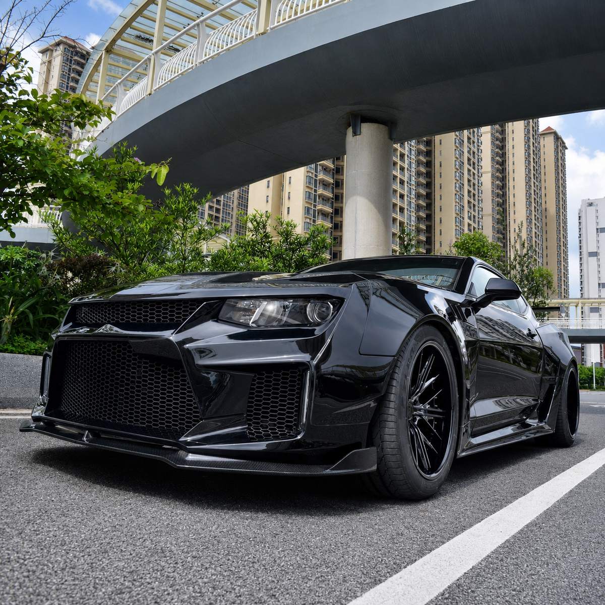 Wide Body Side Skirt Lip Splitters for Chevrolet Camaro